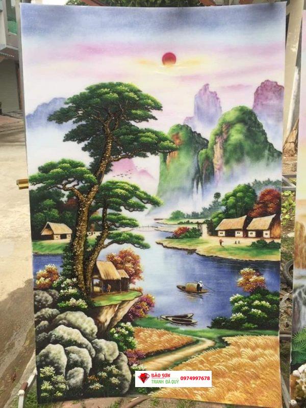 Tranh đá quý phong cảnh