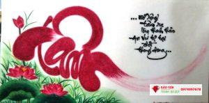 Tranh đá quý chữ