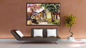 Tranh đá quý phố cổ hà nội