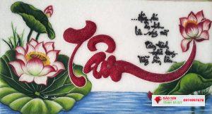 Tranh đá quý chữ