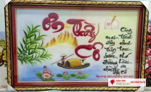 Tranh đá quý chữ