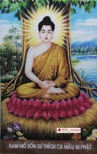 tranh đá quý phật thích ca mâu ni