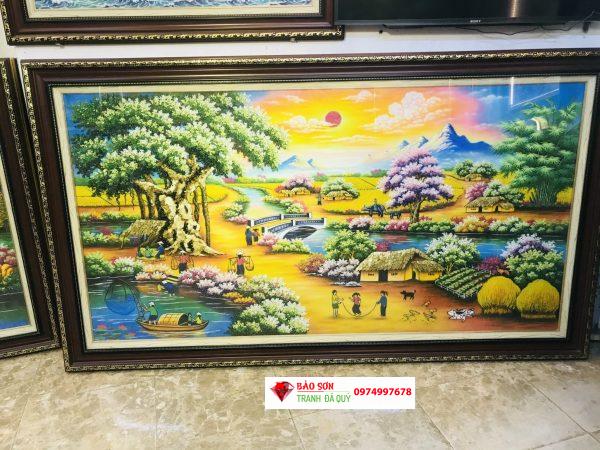 Tranh đá quý đồng quê