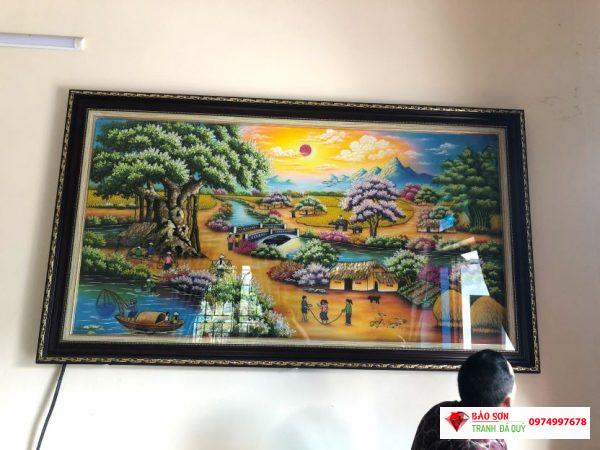 Tranh đá quý đồng quê