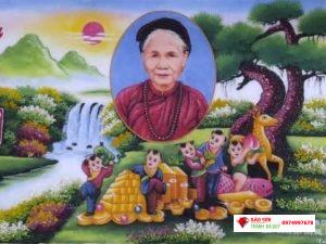 Tranh đá quý mừng thọ