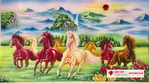 Tranh đá quý mã đáo thành công