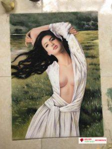 Tranh đá quý chân dung chân dung ảnh thật15