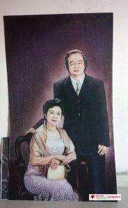 Tranh đá quý chân dung ảnh thật10