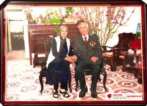 Tranh đá quý chân dung ảnh thật