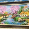 Tranh đá quý ngôi nhà hạnh phúc