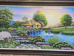 Tranh đáq úy ngôi nhà hạnh phúc
