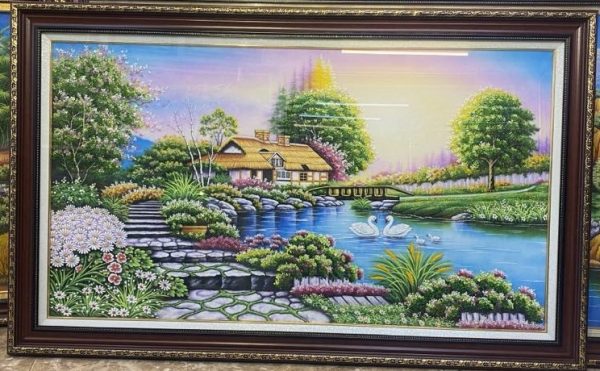 Tranh đáq úy ngôi nhà hạnh phúc