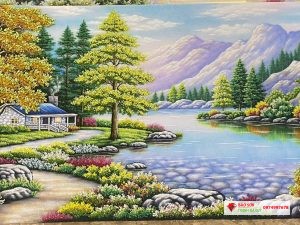 Tranh đá quý phong cảnh châu âu