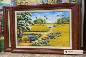 Tranh đá quý mùa bội thu