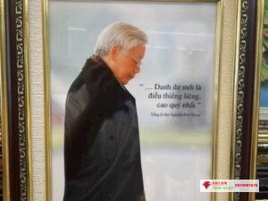 Tranh đá quý chân dung Bác Trọng