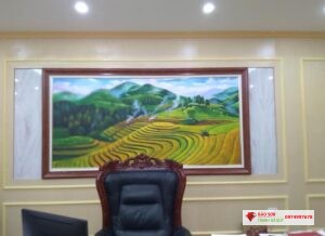 Tranh đá quý phong cảnh tây bắc