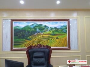 Tranh đá quý phong cảnh tây bắc