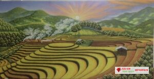 Tranh đá quý phong cảnh tây bắc