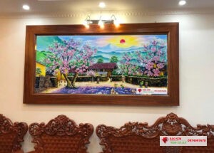 Tranh đá quý phong cảnh tây bắc