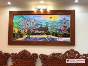 Tranh đá quý phong cảnh tây bắc