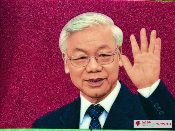 Tranh đá quý chân dung Bác Trọng