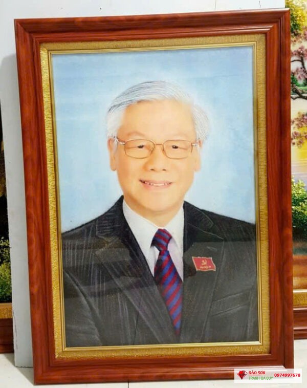 Tranh đá quý chân dung Bác Trọng