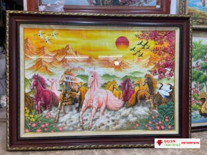Tranh đáq quý mã đáo thành công mệnh Hỏa+Thổ