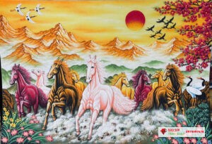 Tranh đá quý mã đáo thành công 05