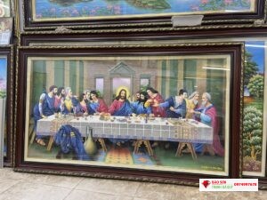 Tranh đá quý bữa tiệc ly_12 vị thánh đồ