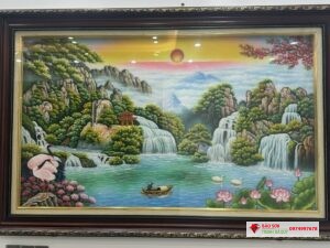 Tranh đá quý sơn thủy hữu tình