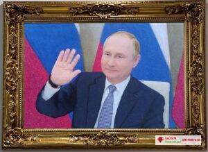 Tranh đá quý tổng thống Nga Putin