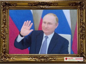 Tranh đá quý tổng thống Nga Putin