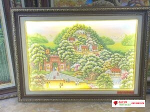 Tranh đá quý đền hùng Phú Thọ