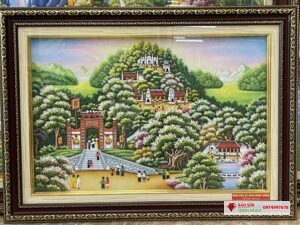 Tranh đá quý đền hùng Phú Thọ