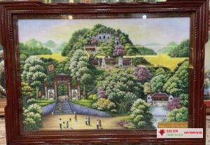 Tranh đá quý đền hùng Phú Thọ