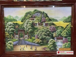 Tranh đá quý đền hùng Phú Thọ