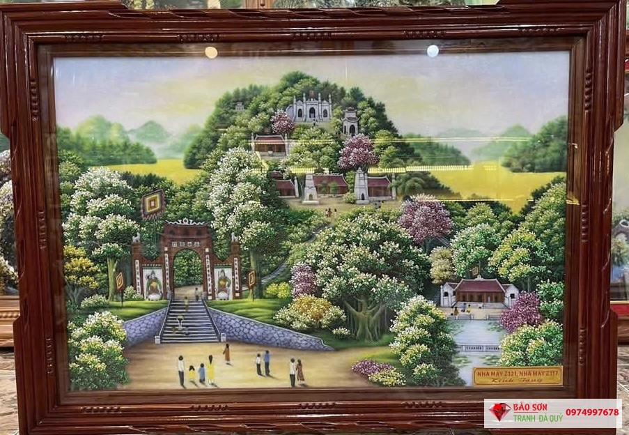 Tranh đá quý đền hùng Phú Thọ
