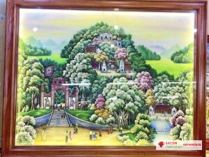 Tranh đá quý đền hùng Phú Thọ
